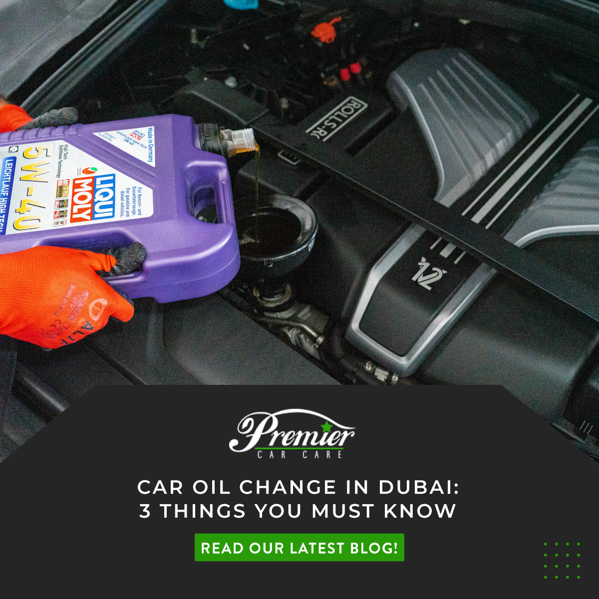 Car oil change in UAE