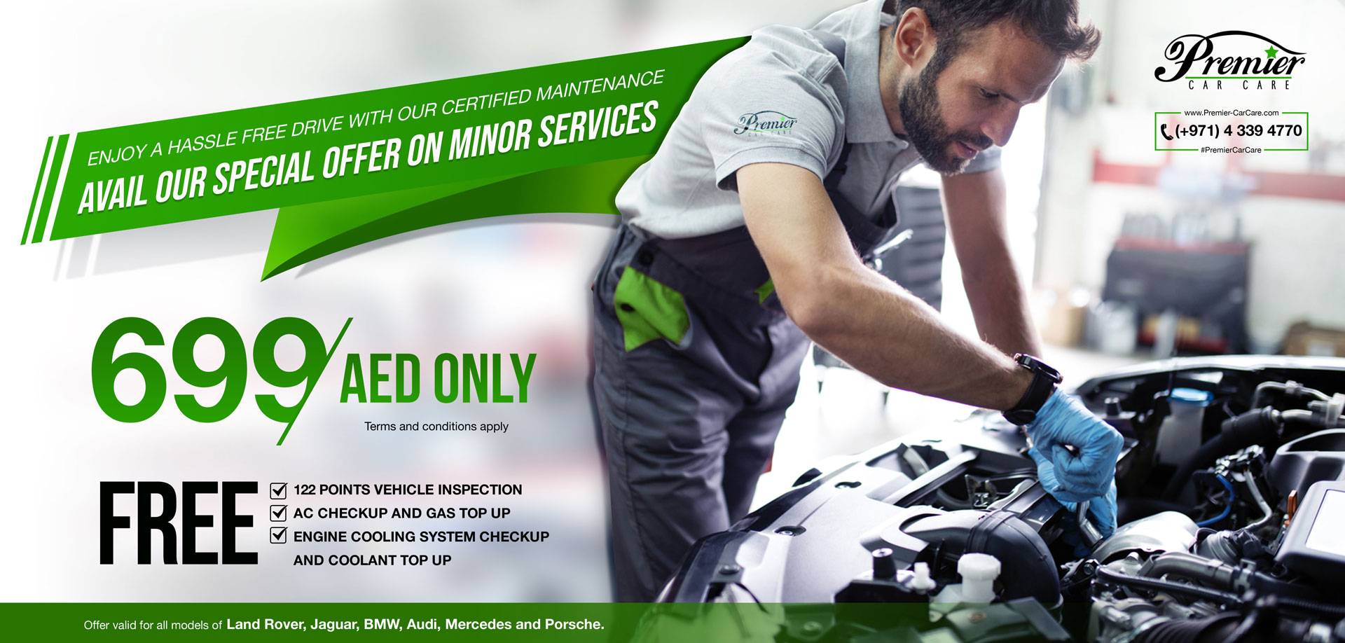 Premier Car Care Dubai Car Servicing And Repairing For Land